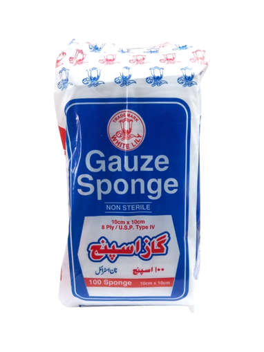 Picture of White Lily Gauze Sponge 10x10cm 100x1s